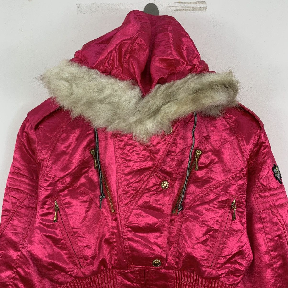 Goldwin Vintage 90s GOLDWIN VOLPE NEVE Japanese Brand Bomber Jacket Size M / US 6-8 / IT 42-44 - 3 Thumbnail