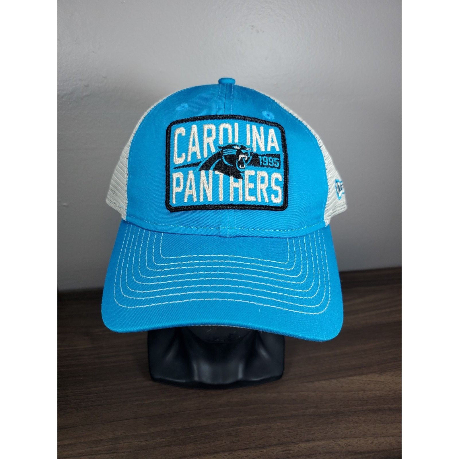 NFL × New Era Carolina Panthers 9Twenty Mesh Trucker Hat Snapback Cap NFL Size ONE SIZE - 3 Thumbnail