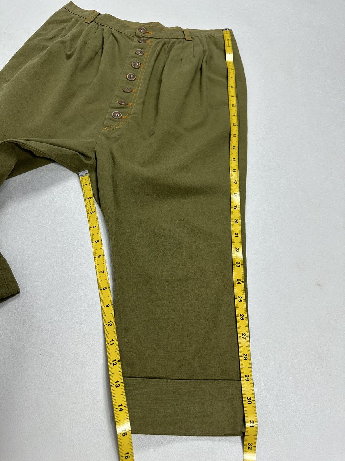 Issey Miyake × Japanese Brand Sunaokuwahara by Issey miyake Drop Crotch Short Pants Size US 29 - 12 Thumbnail