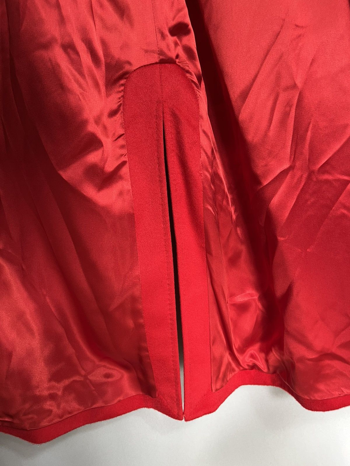 Johnstons Of Elgin Johnstons of Elgin Women's Red 100% Cashmere Coat Long Size XXL / US 16-18 / IT 52-54 - 13 Thumbnail