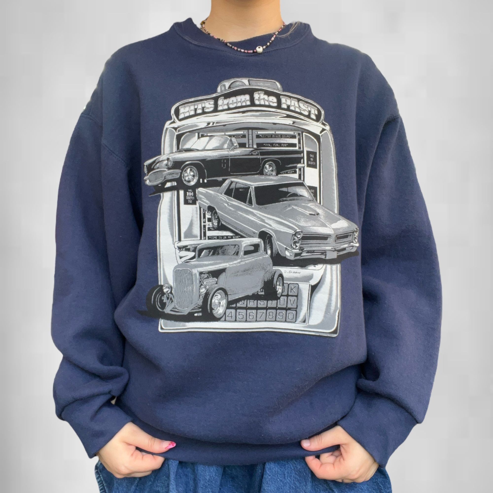 Vintage Vintage Hits from the Past Crewneck Sweatshirt Retro 90s Gra Size US M / EU 48-50 / 2 - 1 Thumbnail