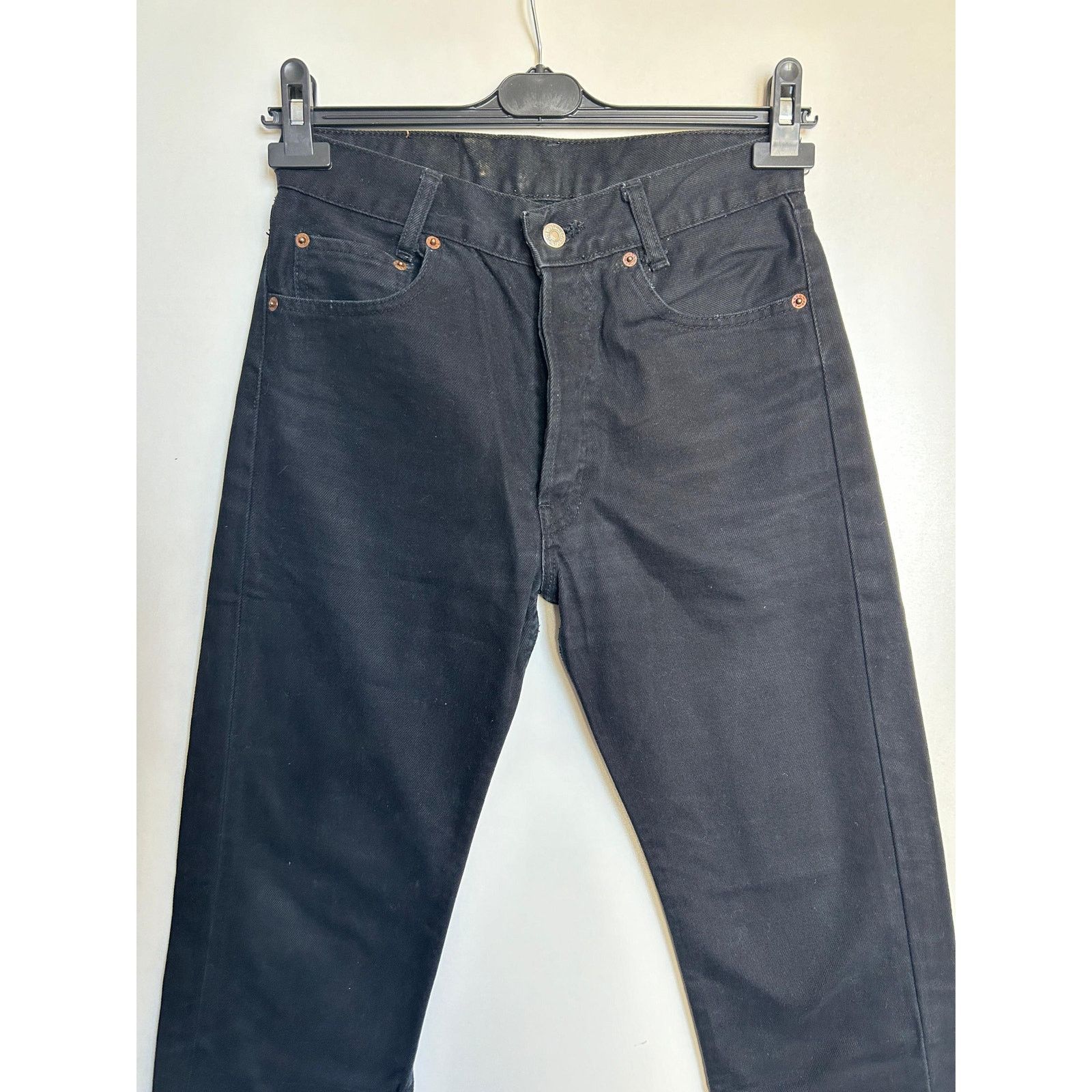 Levi's Levi’s 501 W27 L30 Black USA 90s High Rise Straight Jeans Size US 27 - 5 Thumbnail