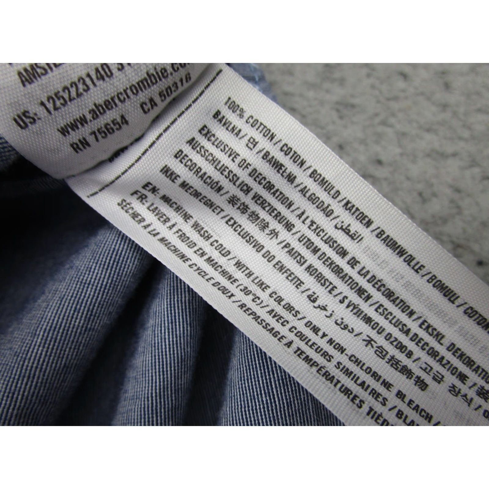 Abercrombie & Fitch Abercrombie & Fitch Shirt Mens M Y2K Preppy Blue Geometric Long Sleeve Button Up Size US M / EU 48-50 / 2 - 7 Thumbnail