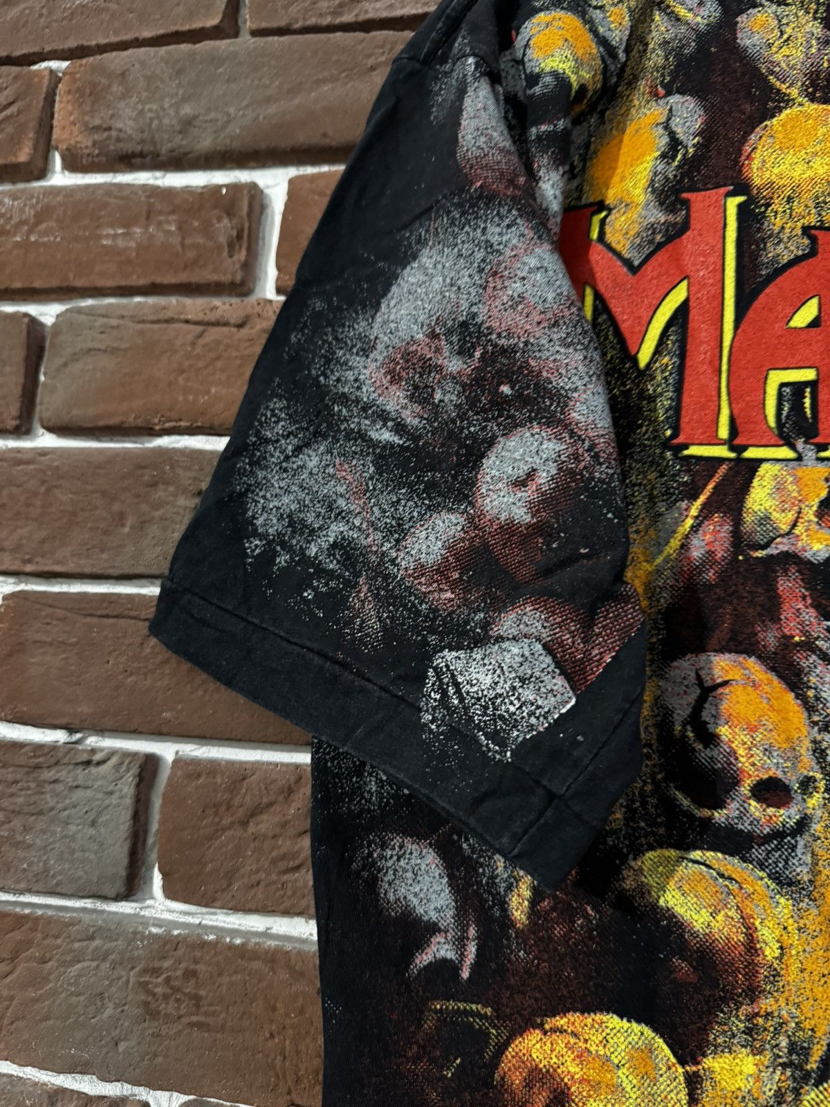 Band Tees RARE VINTAGE MANOWAR 1994 SKULL METAL T-SHIRT BAND GRAIL Size US XL / EU 56 / 4 - 8 Thumbnail