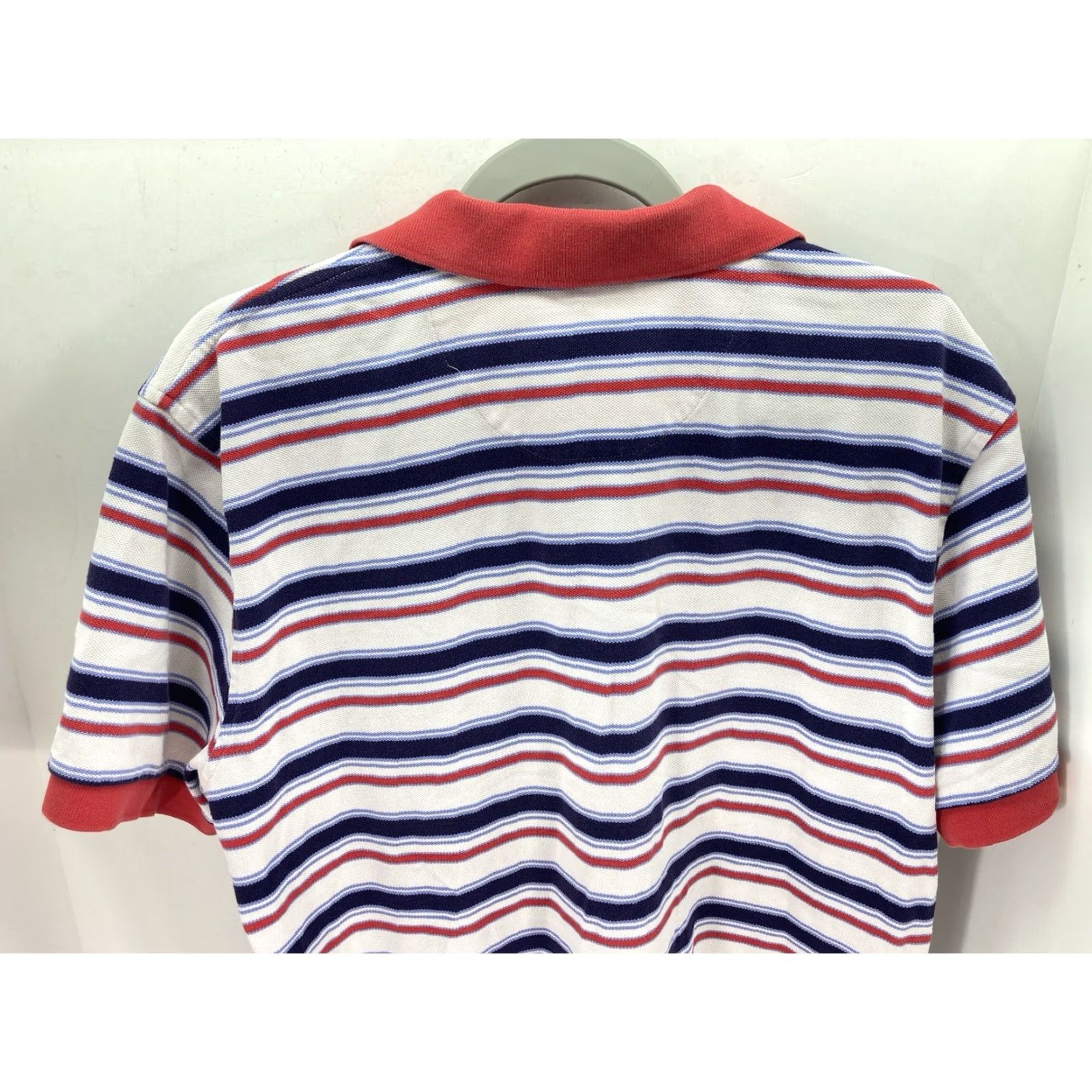 Brooks Brothers VINTAGE Brooks Brothers Polo Shirt Men XL Red Stripe Short Sleeve Cotton Knit Pullover Size US XL / EU 56 / 4 - 7 Thumbnail