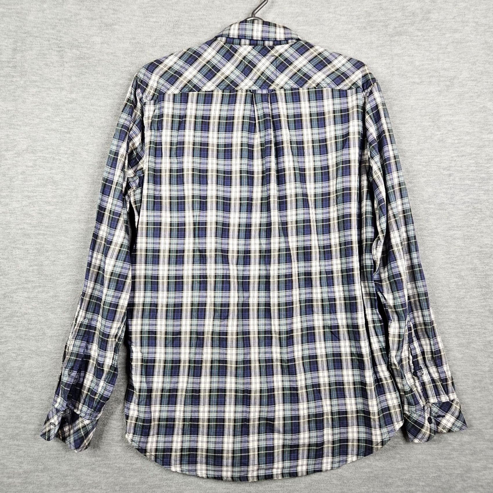 Rails Rails Button-Up Shirt Men’s Long Sleeve Blue Plaid Check Lightweight Size M Color Multicolor Cotton Casual All Seasons Regular Fit Size US M / EU 48-50 / 2 - 2 Thumbnail