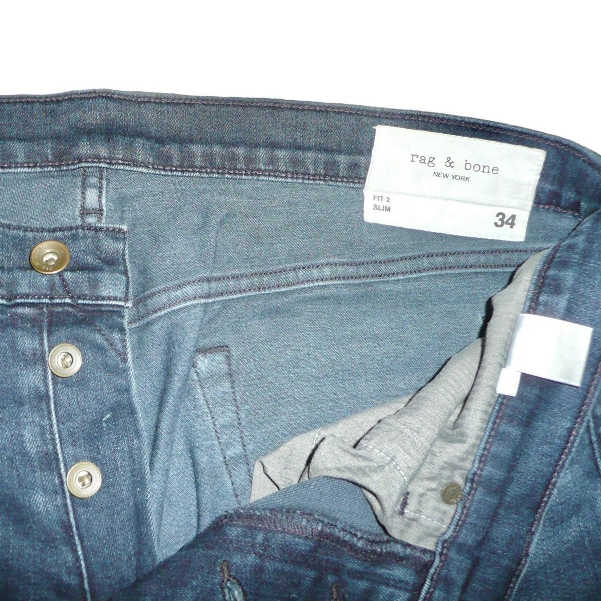 Rag & Bone Rag & Bone Slim Fit 2 Denim W34/L34 Size US 34 / EU 50 - 4 Thumbnail