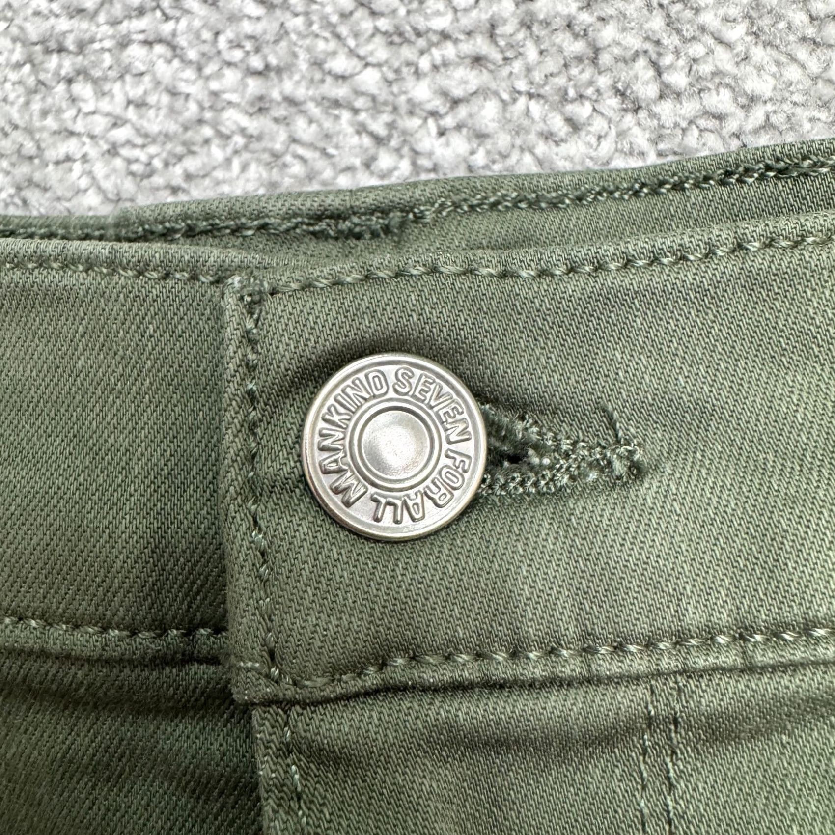 7 For All Mankind 7 for all mankind stretch high rise ankle denim jeans women 32 green Size 24" / US 00 / IT 34 - 6 Thumbnail