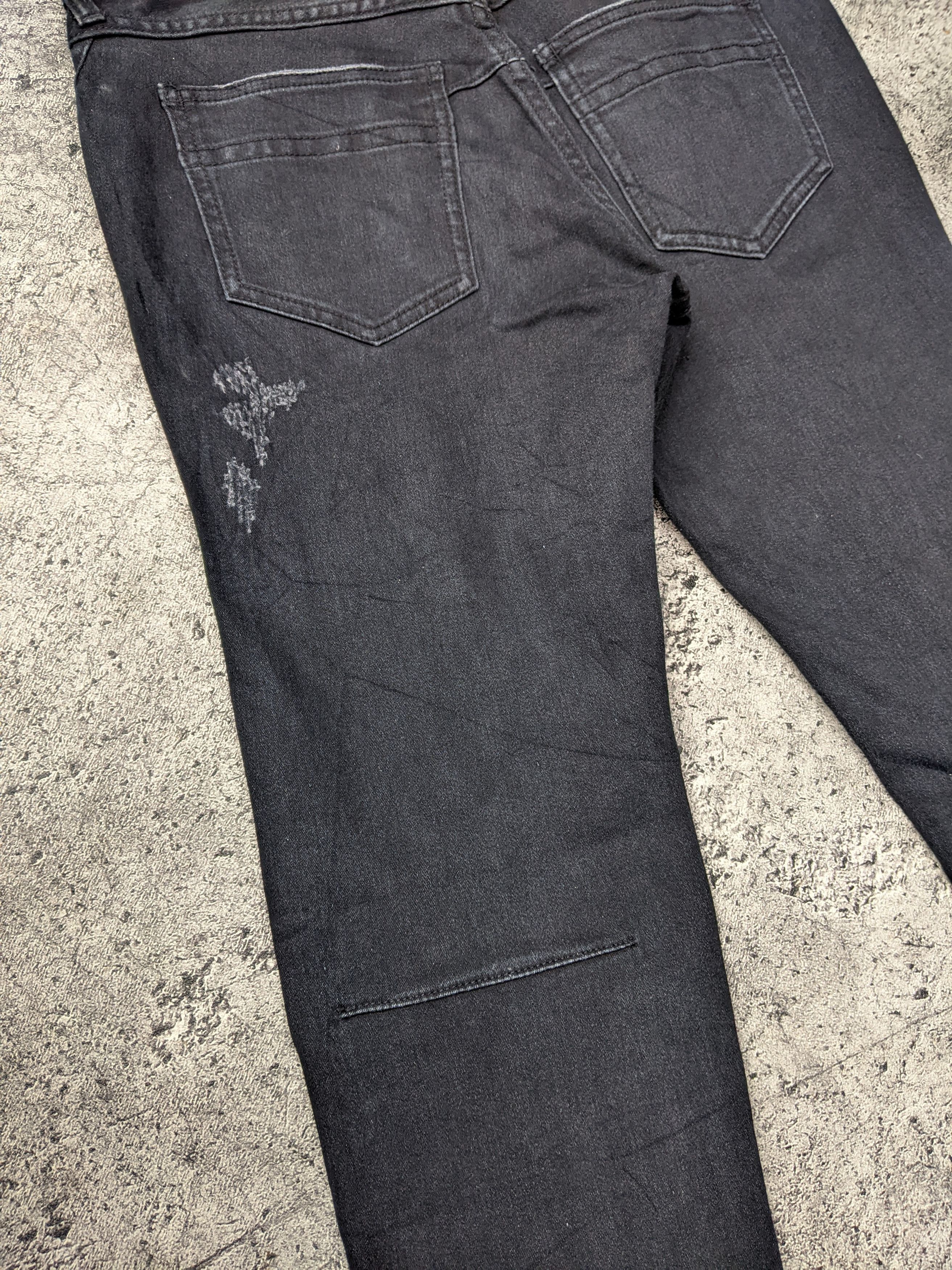 Number (N)ine Distressed Skinny Iconic Logo Size US 28 / EU 44 - 8 Thumbnail