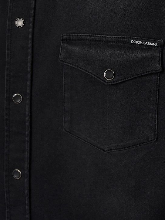 Dolce & Gabbana o1lsvrm0425 Denim Shirt in Dark Grey Size US L / EU 52-54 / 3 - 4 Thumbnail
