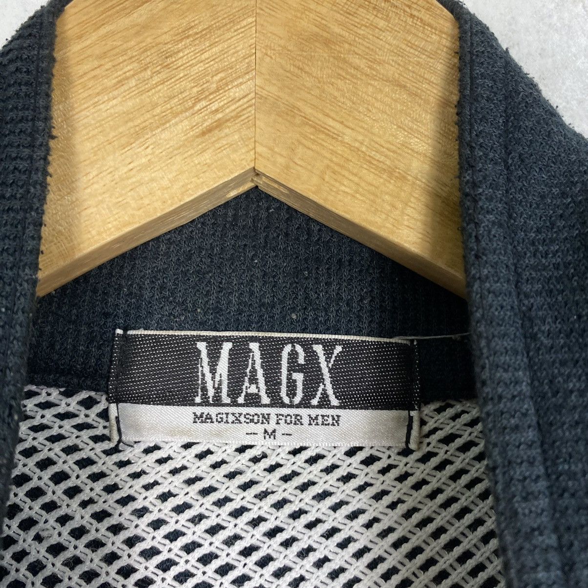 Japanese Brand Magixson Hockey Team Big Logo Halfzip Sweatshirt Size US M / EU 48-50 / 2 - 11 Thumbnail