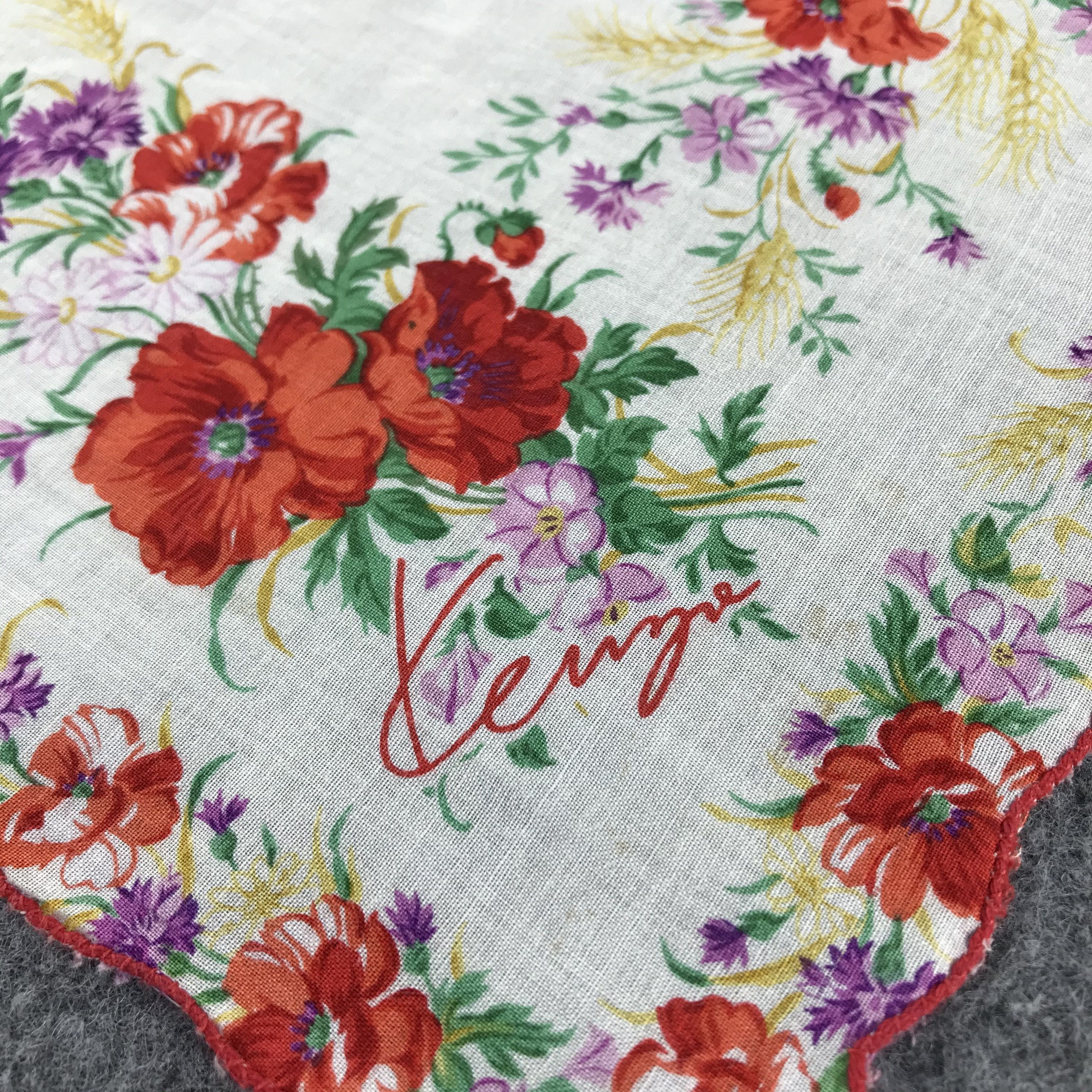 Kenzo Kenzo Floral Handkerchief Neckerchief Bandana H174 Size ONE SIZE - 4 Thumbnail