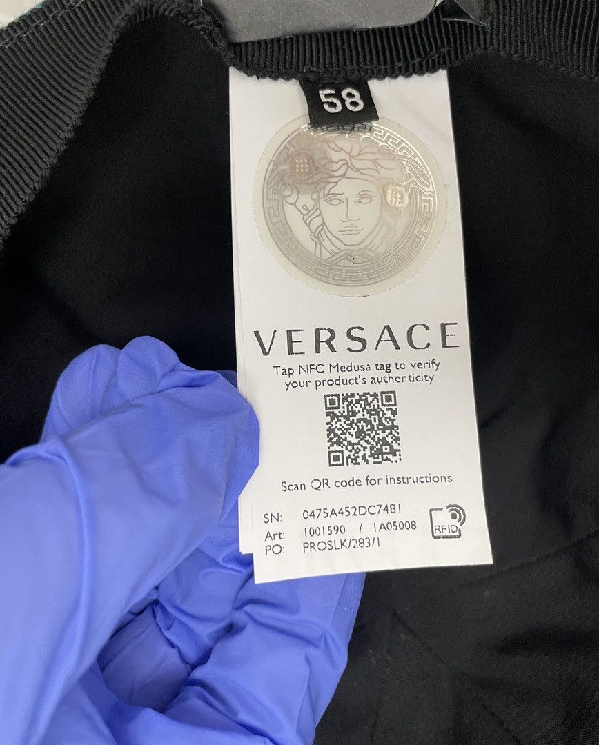 Versace VERSACE La Greca Monogram Baseball Cap Size ONE SIZE - 7 Thumbnail