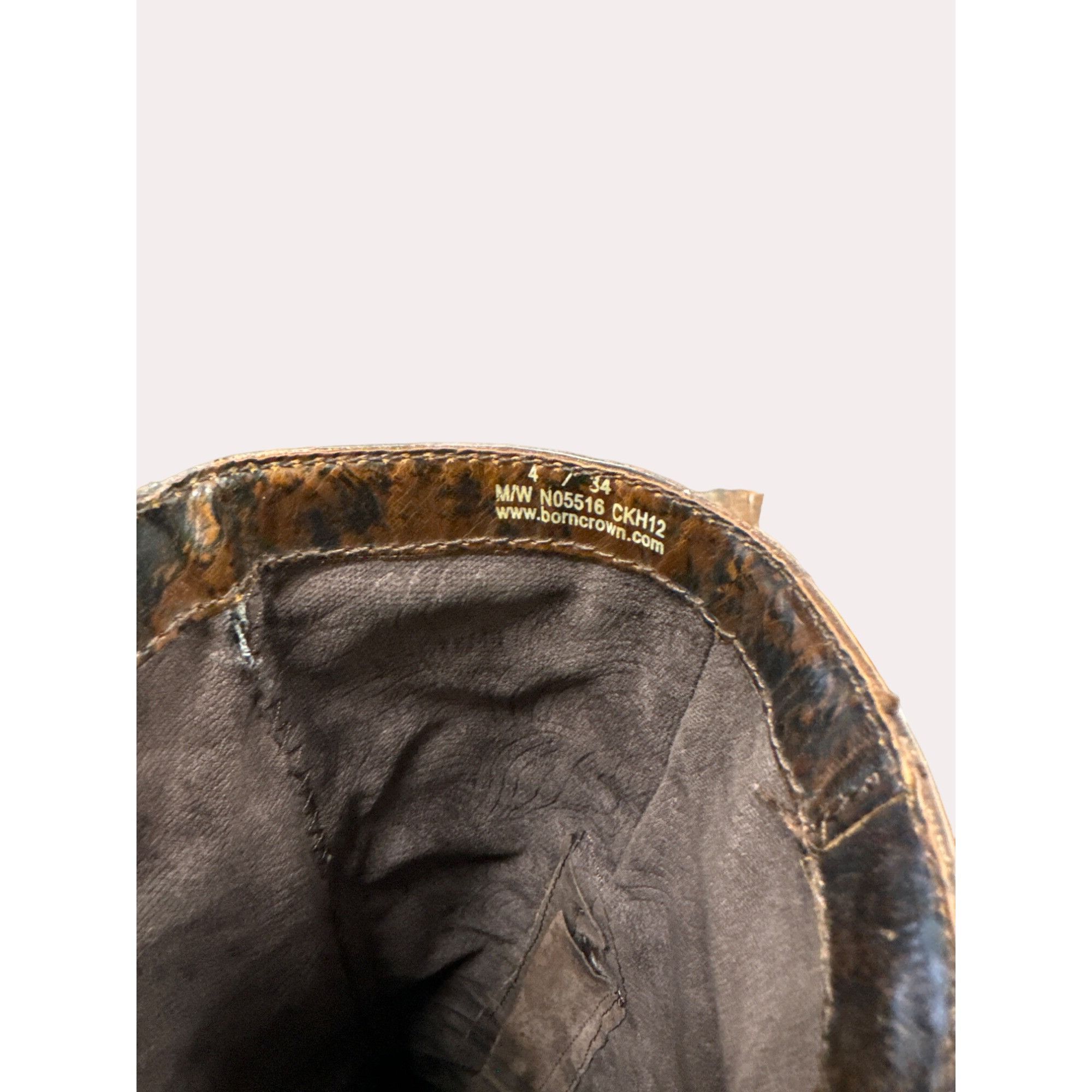 Vintage Born Crown women’s brown leather equestrian below knee boot Size US 4 / IT 34 - 12 Thumbnail