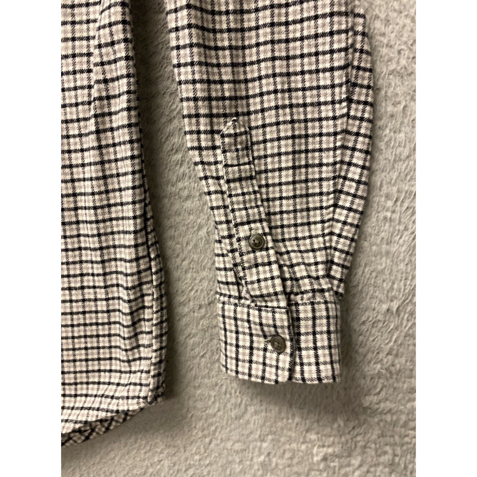 Gap Gap Button Shirt Men’s M Long Sleeve Gray Houndstooth /0475 Size US M / EU 48-50 / 2 - 2 Thumbnail