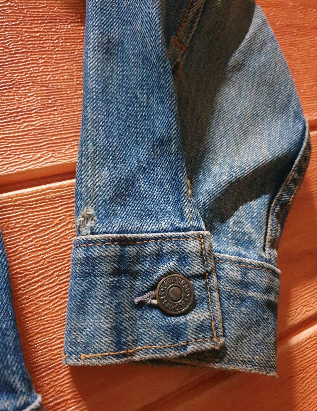 Levi's 💥Vintage Levis big E distressed Made in USA 350 jacket Size US S / EU 44-46 / 1 - 10 Thumbnail