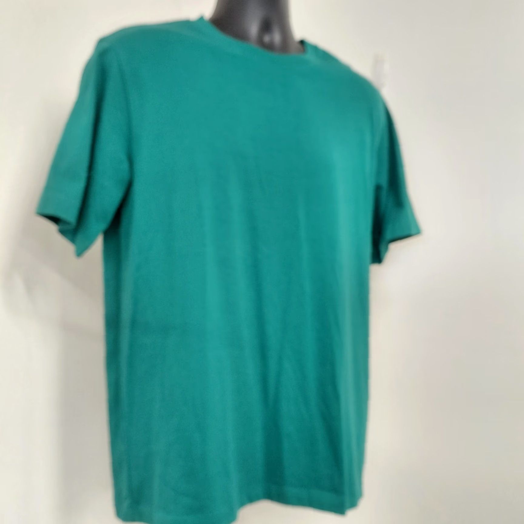 Vintage LAND'S END T-Shirt Men Size Medium Bright Spruce Made In USA Short Sleeves New Size US M / EU 48-50 / 2 - 2 Thumbnail