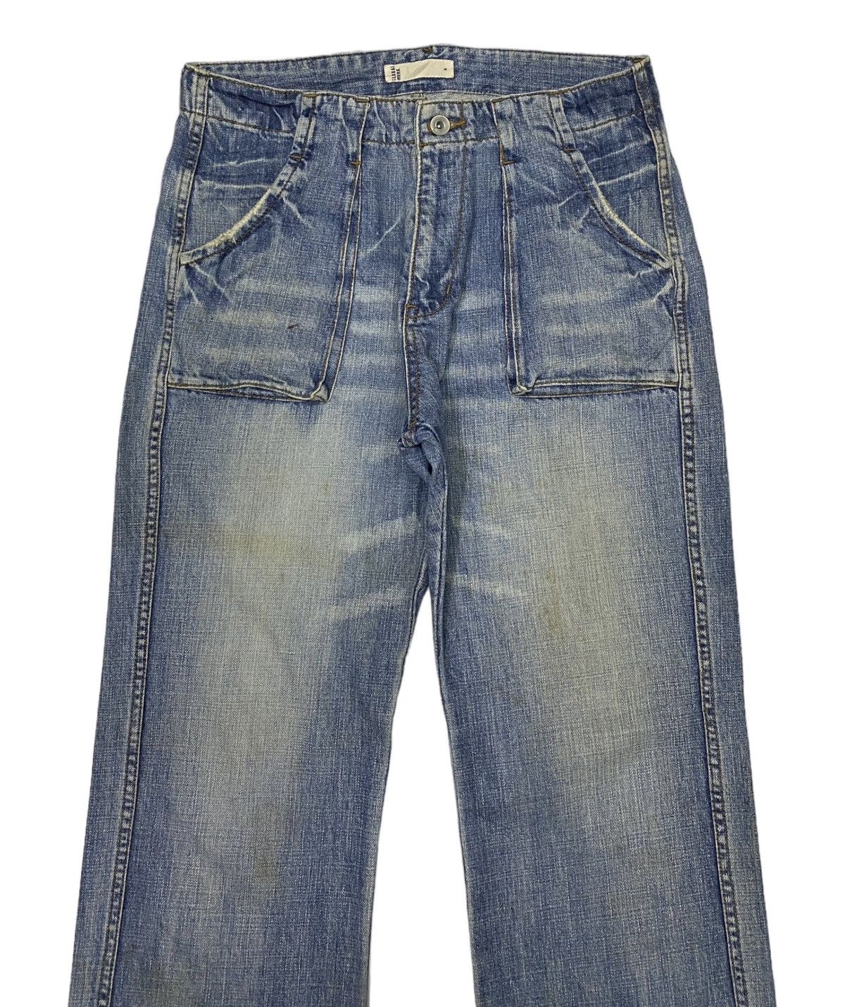 Japanese Brand × Sassafras 🔥GLOBAL WORK WIDE DISTRESSED DENIM JEANS Size US 30 / EU 46 - 5 Thumbnail