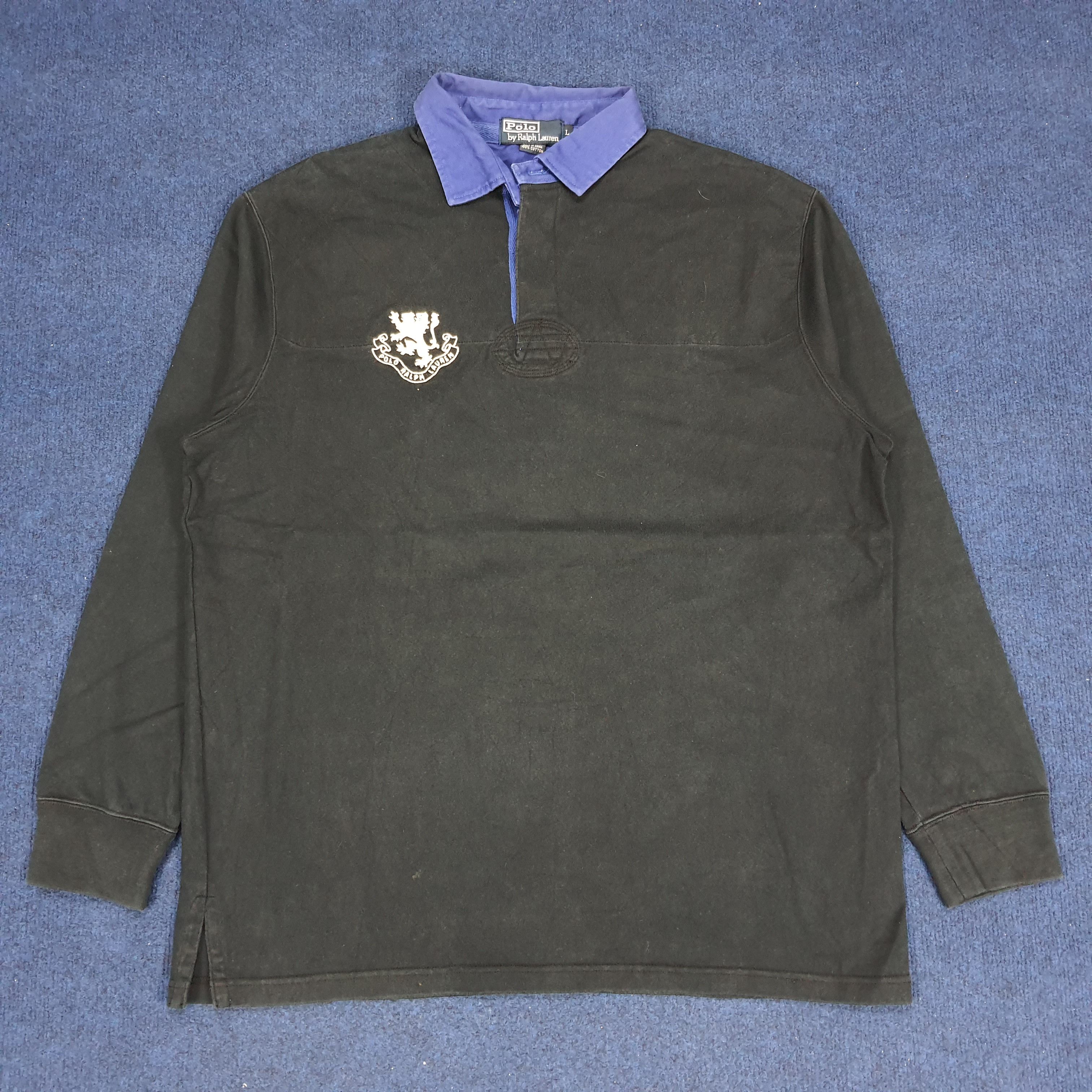 Polo Ralph Lauren × Vintage Vintage Polo by Ralph Lauren Long Sleeve Polo Shirt Size US XL / EU 56 / 4 - 1 Thumbnail