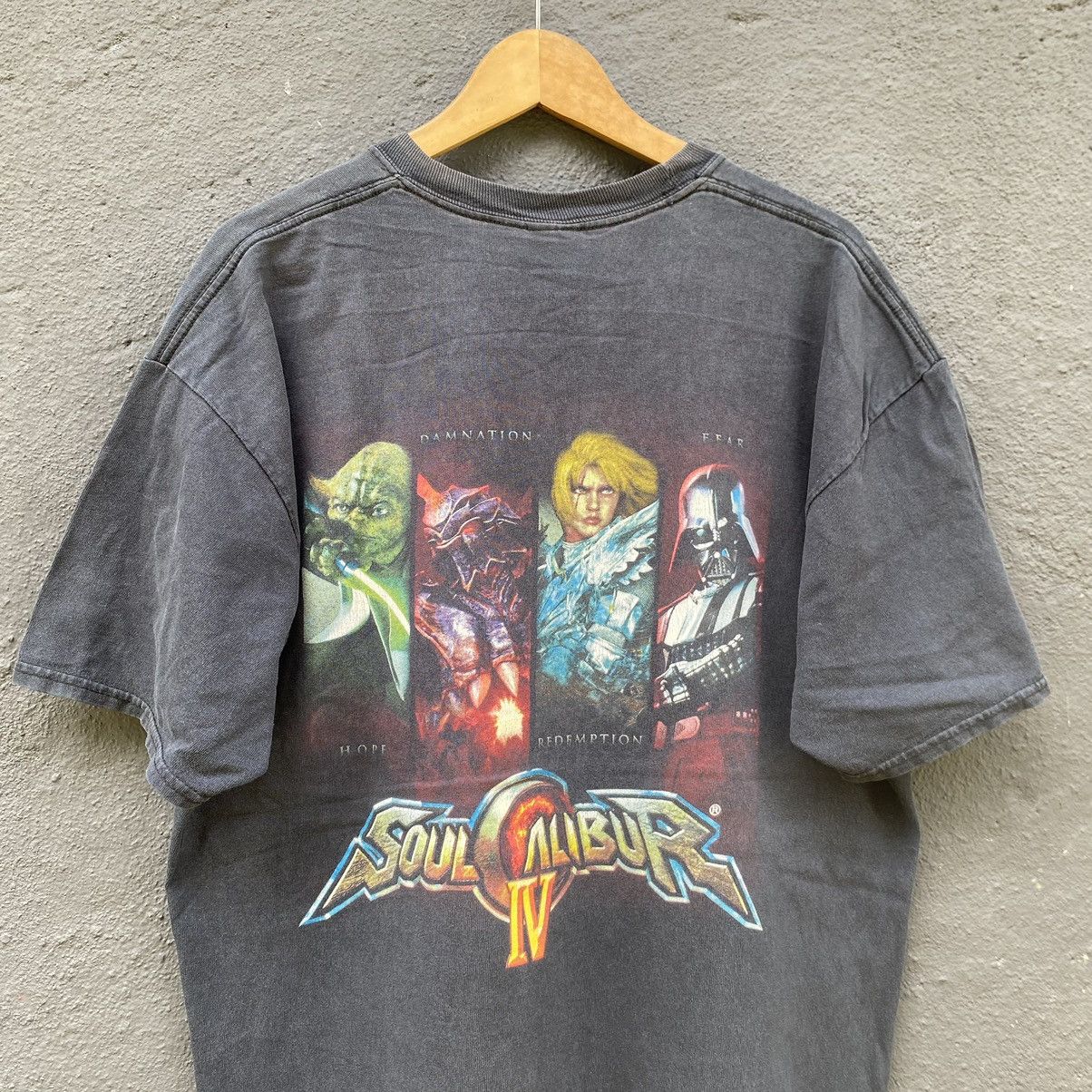 Playstation Thrashed Faded Vintage Y2K Soul Calibur IV Game ERD GRUNGE T Size US XL / EU 56 / 4 - 3 Thumbnail