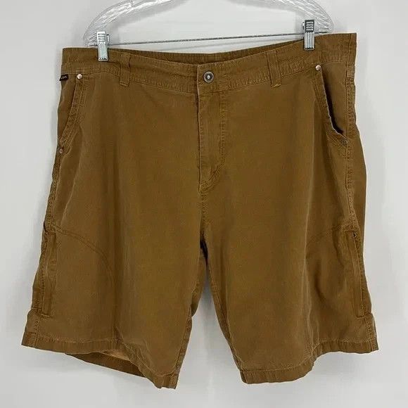 Kuhl KUHL Mens Sz 40 Ramblr Teak/Tan Cargo Patina Dyed Shorts Size US 40 / EU 56 - 1 Thumbnail