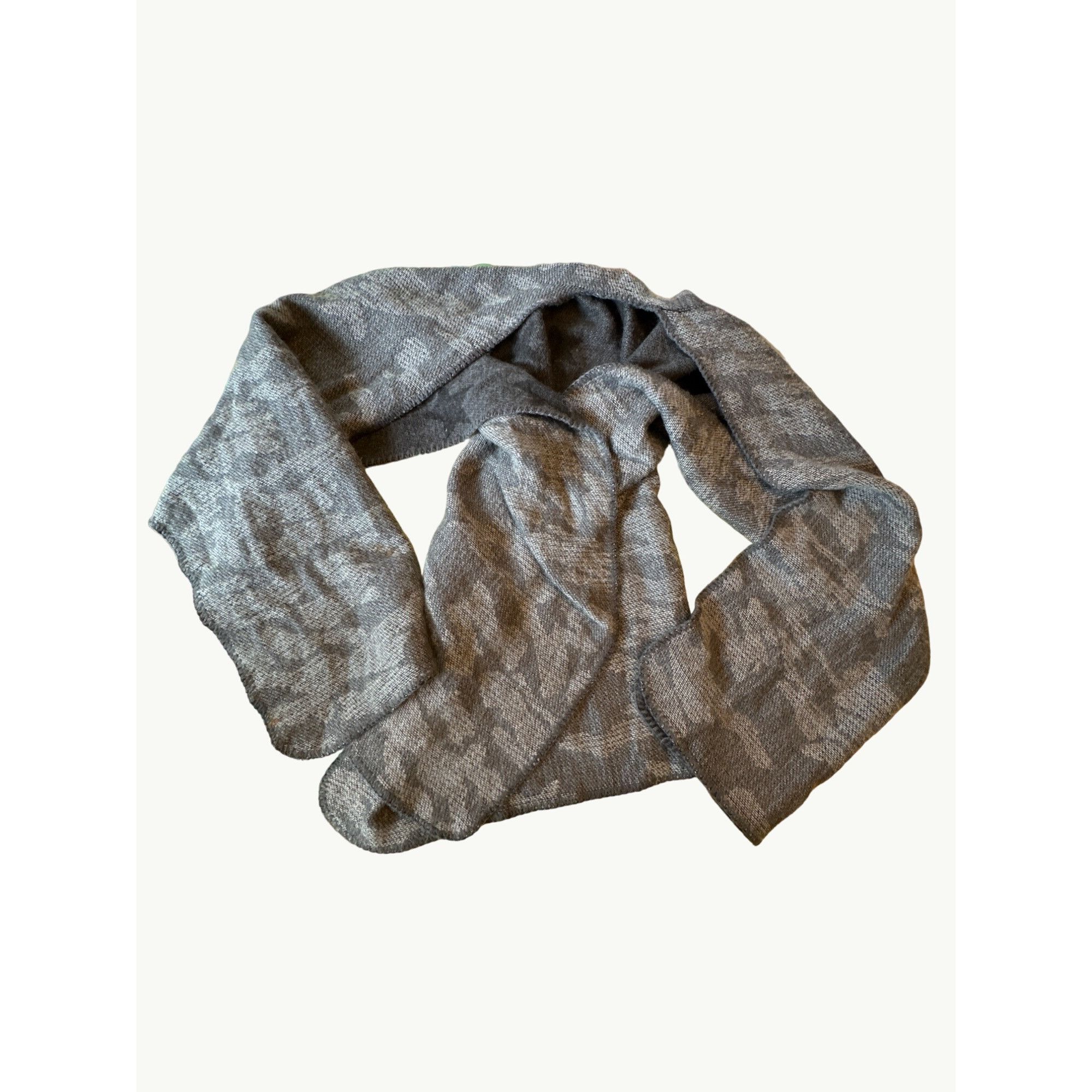 Woolrich Woolen Mills Woolrich Charcoal Star Patterned Reversible Wool Blend Ponch Size ONE SIZE - 6 Thumbnail