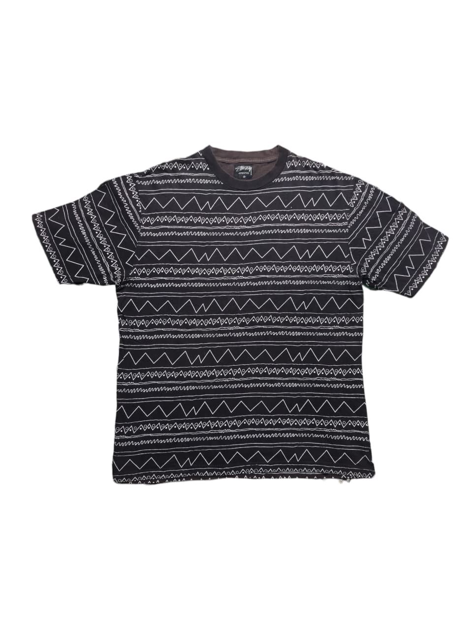 Stussy Stussy 00's OLD STUSSY All-Over Print T-Shirt Black Size US M / EU 48-50 / 2 - 1 Thumbnail