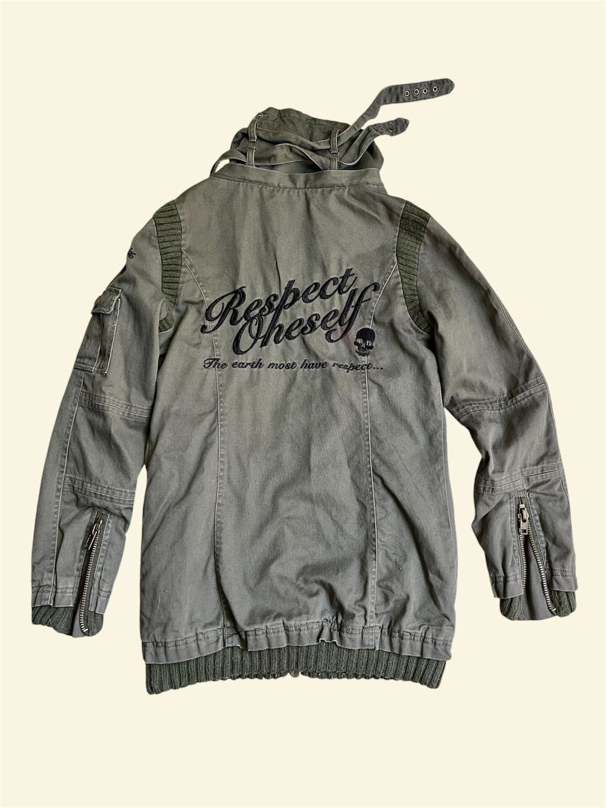 Japanese Brand Heaven and Earth Military Jacket Skull Gimmick Size US S / EU 44-46 / 1 - 2 Thumbnail