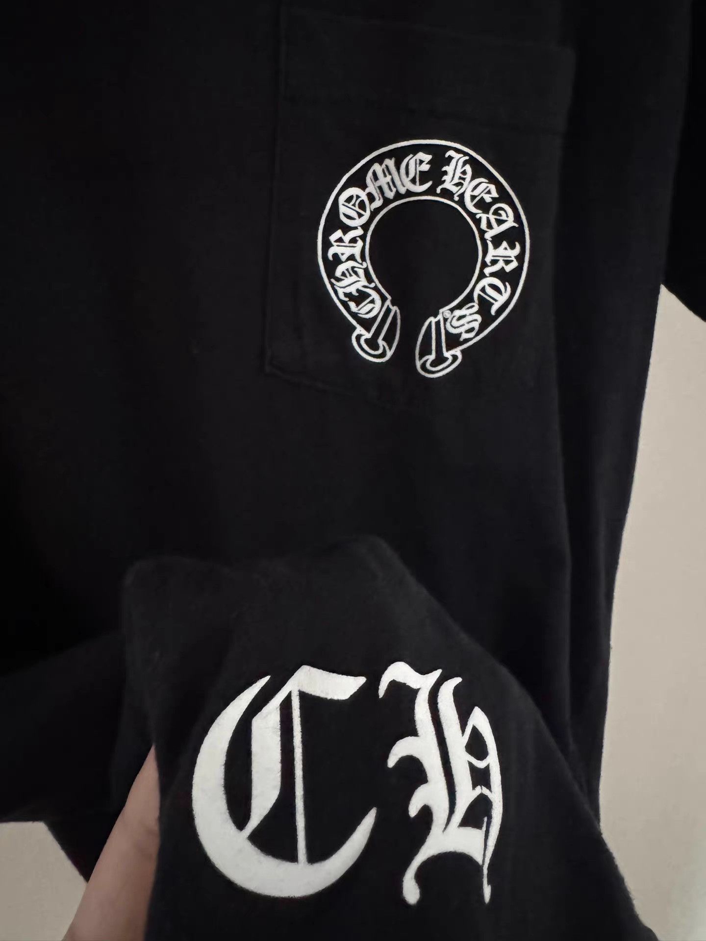 Chrome Hearts Chrome Hearts Black Horseshoe T-bar Short Sleeve T-Shirt K13 Size US L / EU 52-54 / 3 - 3 Thumbnail