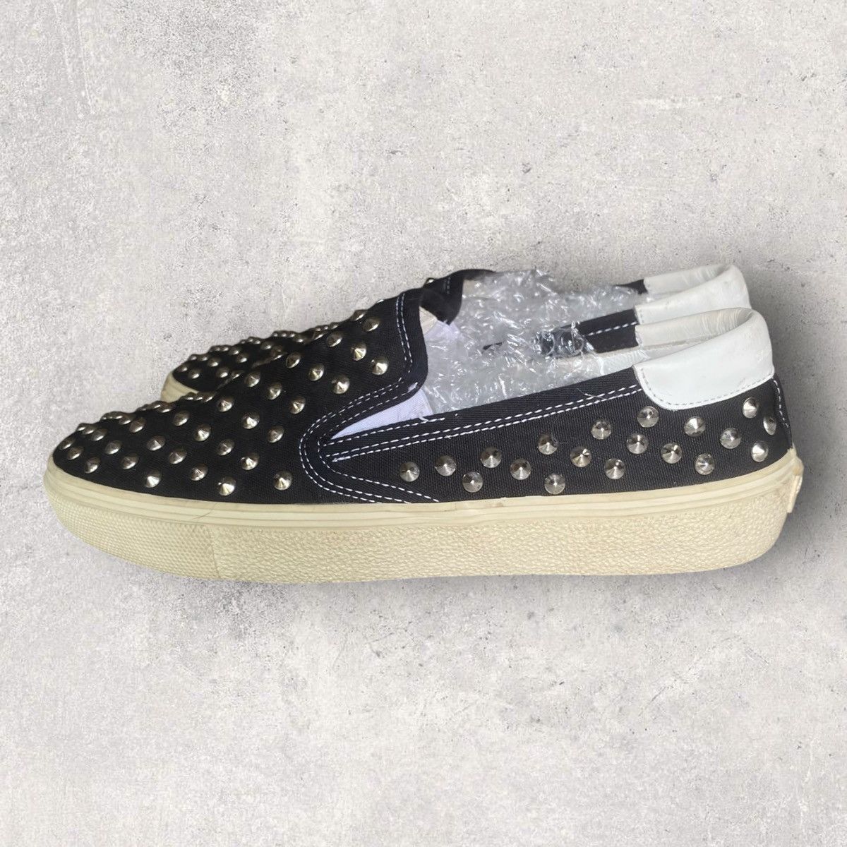 Saint Laurent Paris SLP Studded Slip On Size US 8.5 / EU 41-42 - 3 Thumbnail