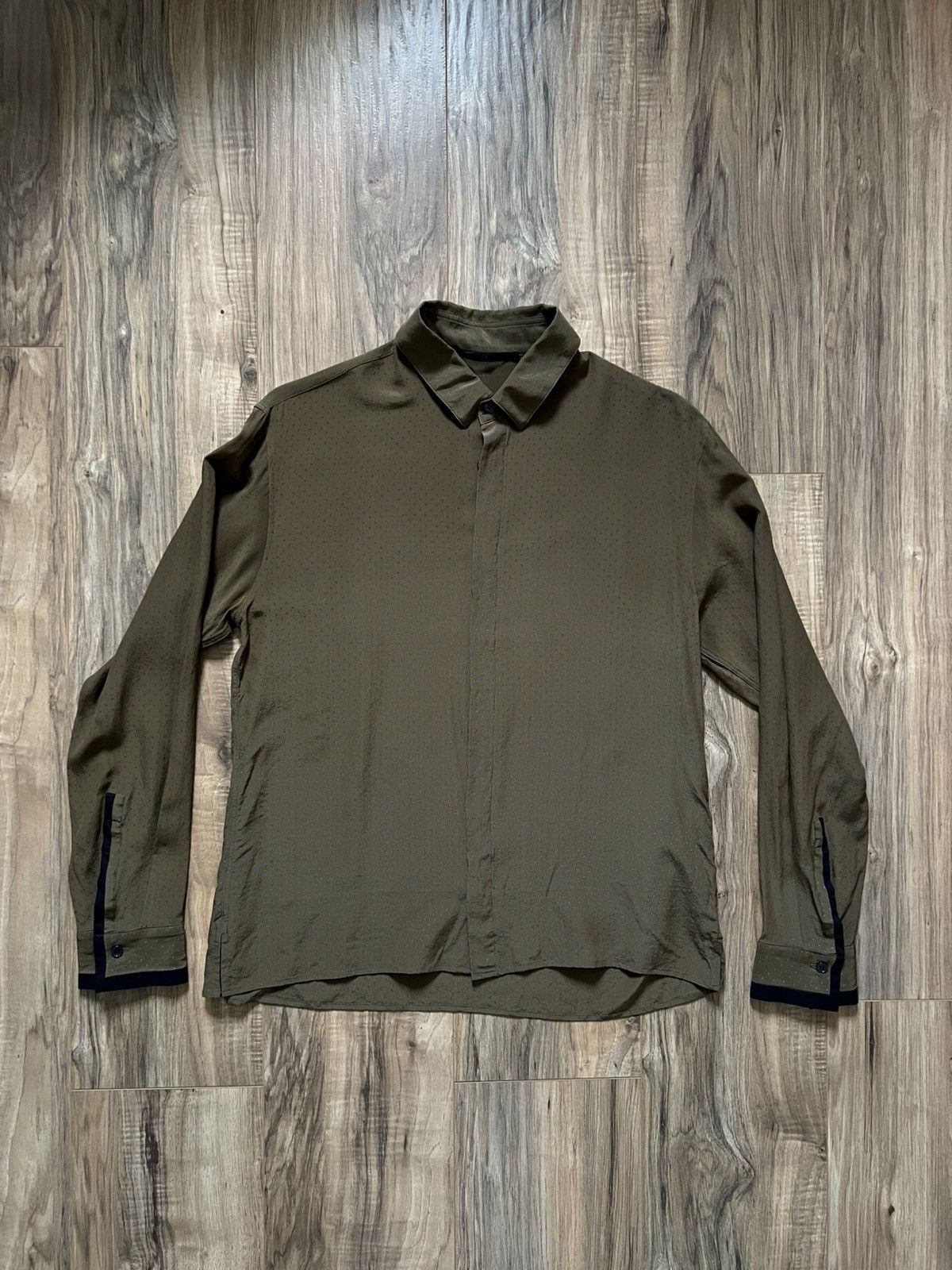 Haider Ackermann Polka Dot Silk Shirt