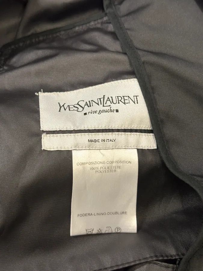 Yves Saint Laurent AW2003 Yves Saint Laurent Black Asymmetrical Classy Windbreaker Jacket Size US M / EU 48-50 / 2 - 11 Thumbnail