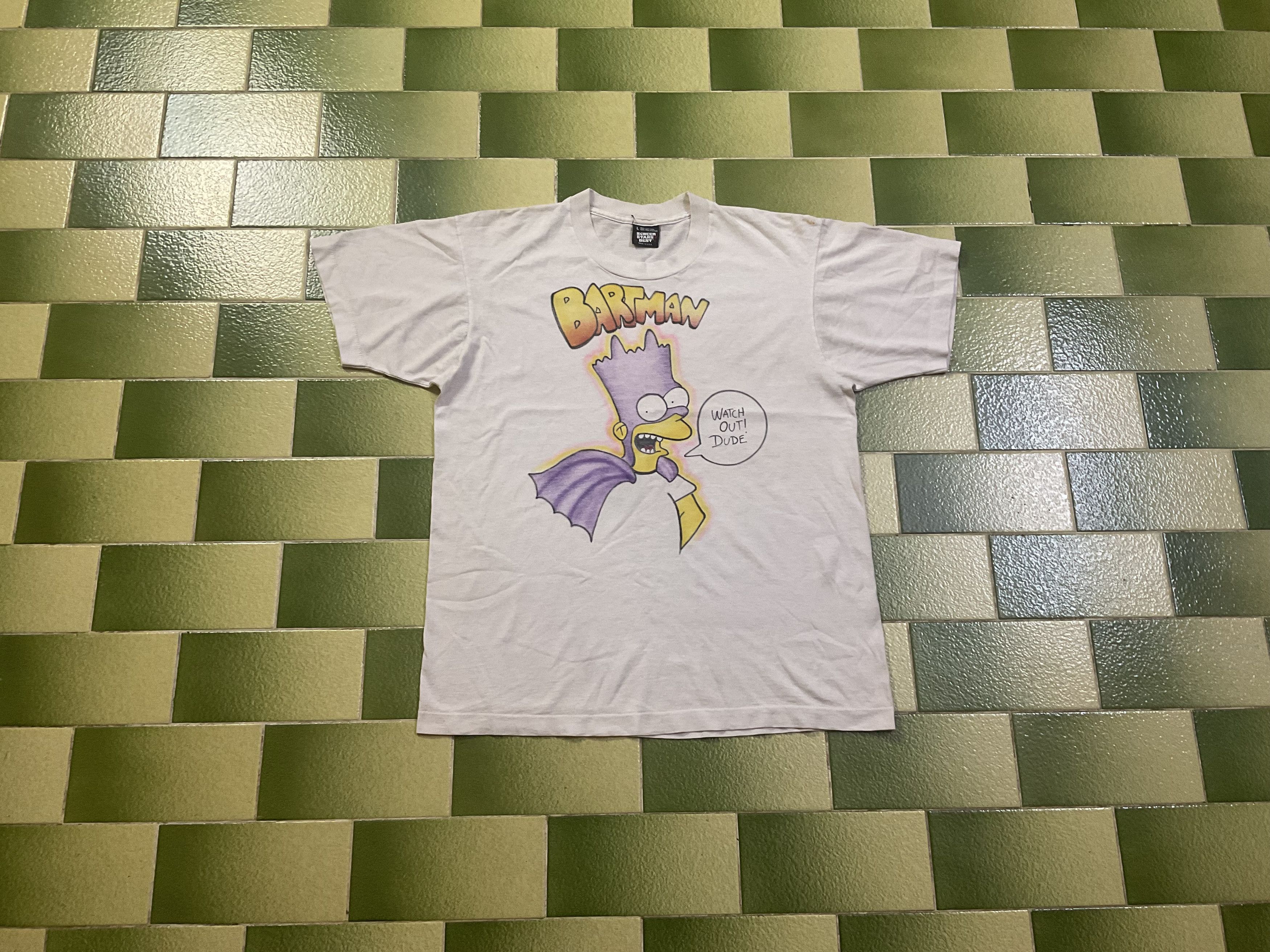 The Simpsons Vintage 90s Bartman Watch out Dude T-Shirt The Simpsons Size US M / EU 48-50 / 2 - 1 Thumbnail