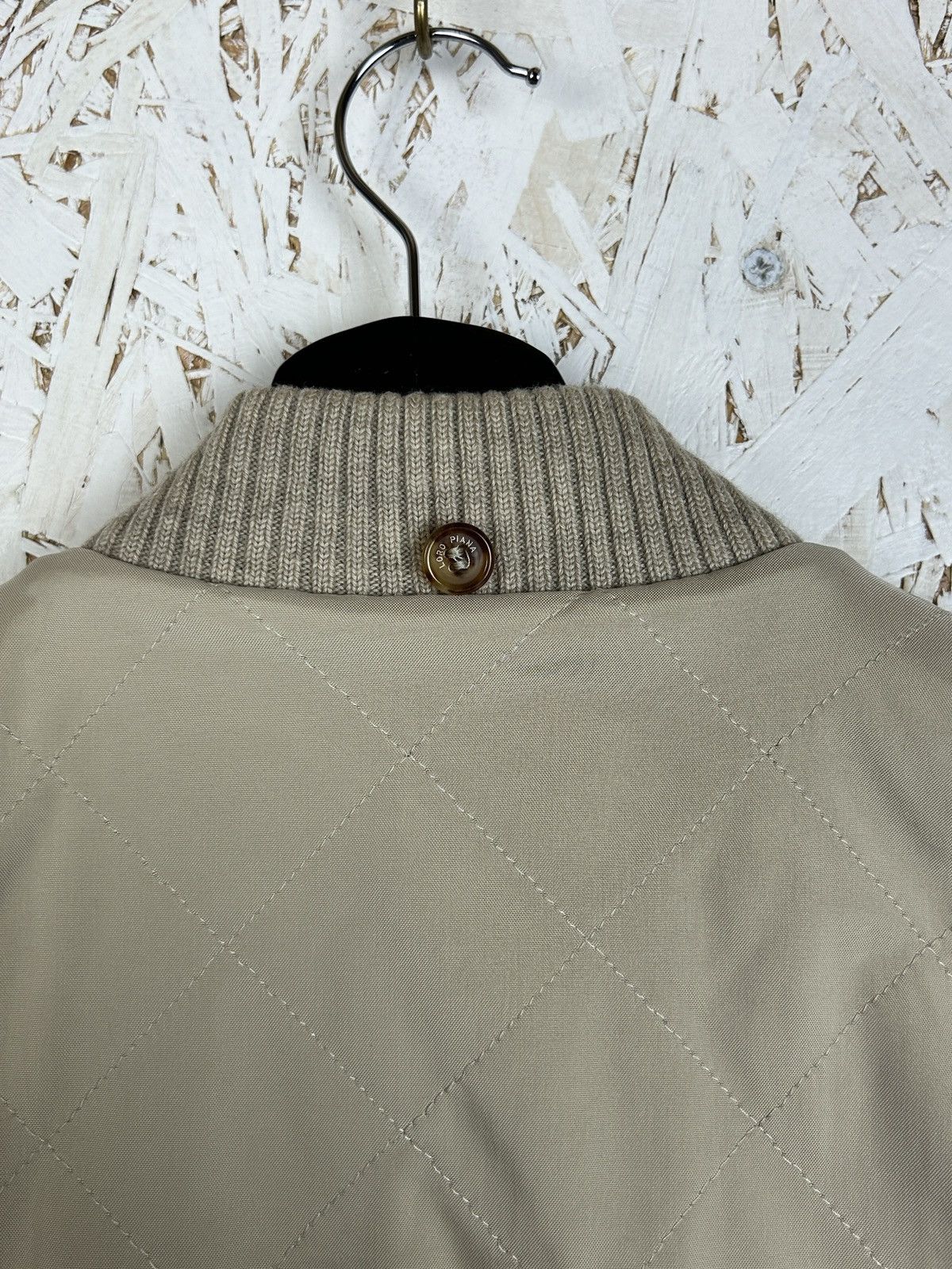 Loro Piana Vintage Loro Piana Quilted Horsey Vest In Beige S Size US S / EU 44-46 / 1 - 6 Thumbnail