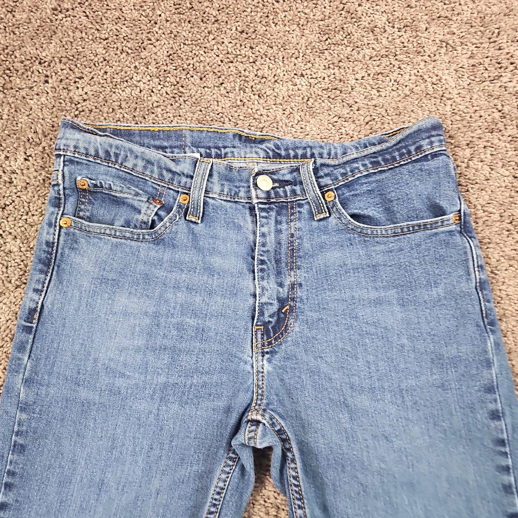 Levi's Levi's 511 Jeans Mens 31 Slim Tapered Stretch Denim Medium Wash Blue, Regular, 30 Inseam, 28x28 Measurements, Defect Pocket Tear, Vintage? No Size US 31 - 2 Thumbnail