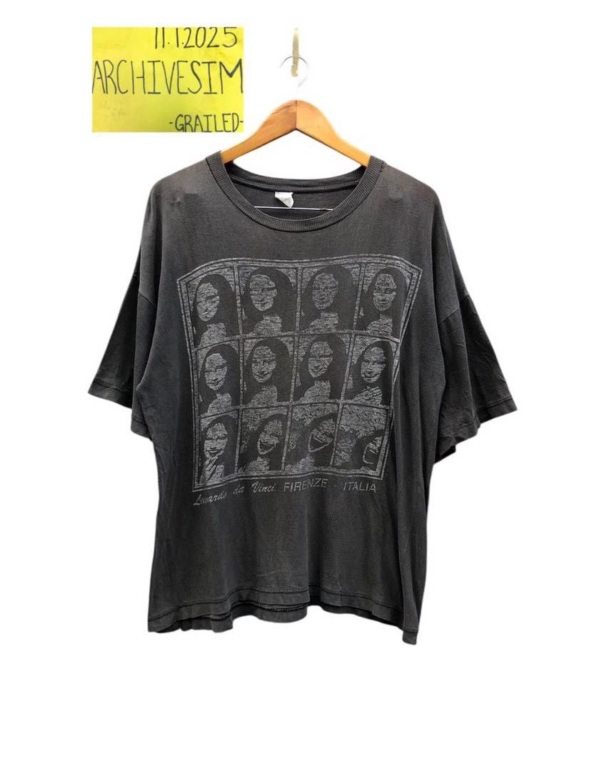 Vintage Vintage Art Monalisa by Leonardo da Vinci Tshirt Size US L / EU 52-54 / 3 - 2 Thumbnail