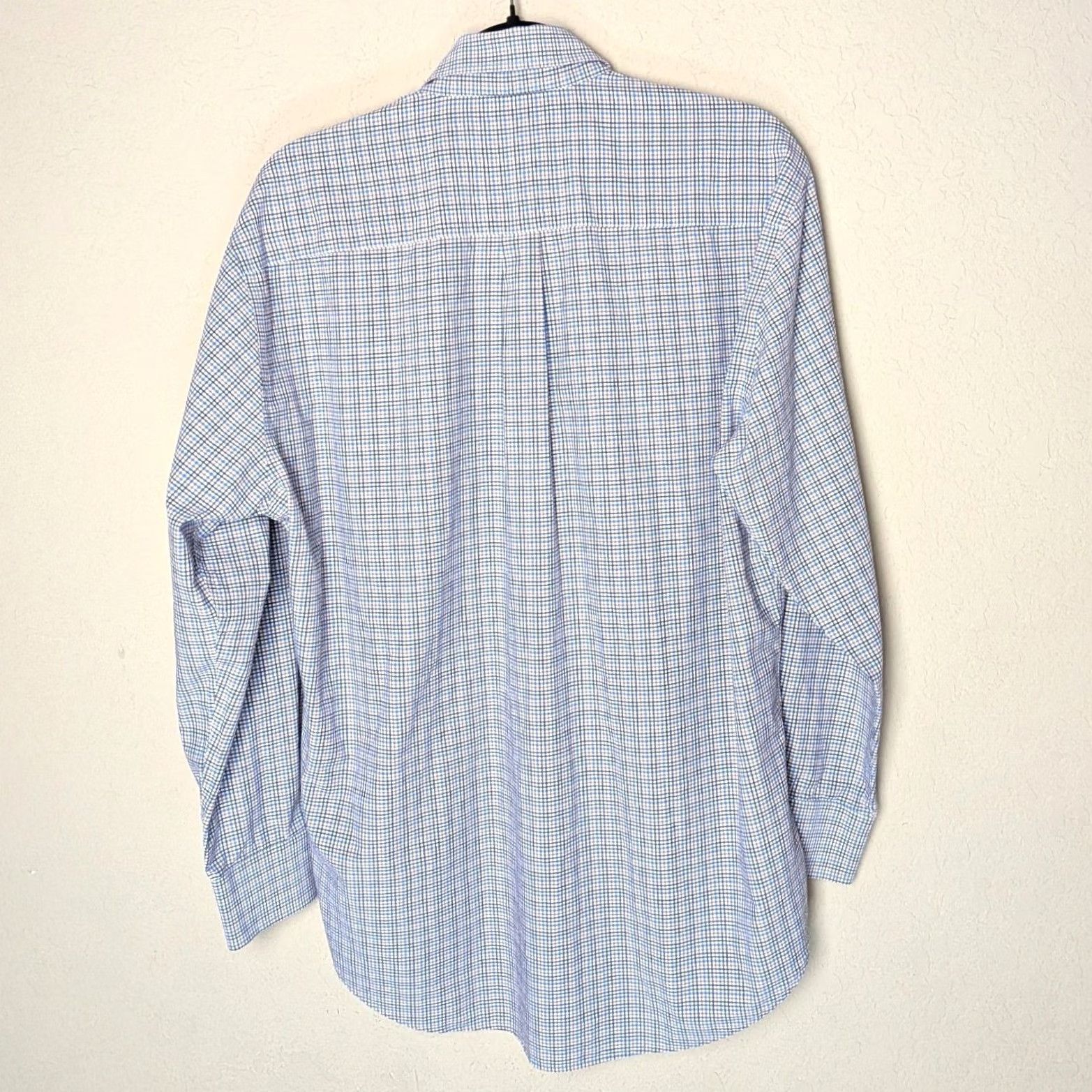 Peter Millar Peter Millar Shirt Size L Blue Rust Cotton Check Button-Up Mens Size US L / EU 52-54 / 3 - 3 Thumbnail
