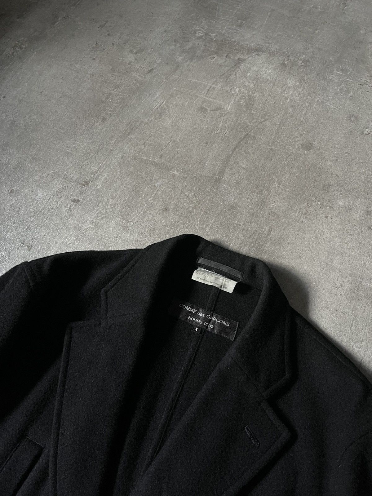 Vintage Comme des Garcons Homme Plus wool coat 80s