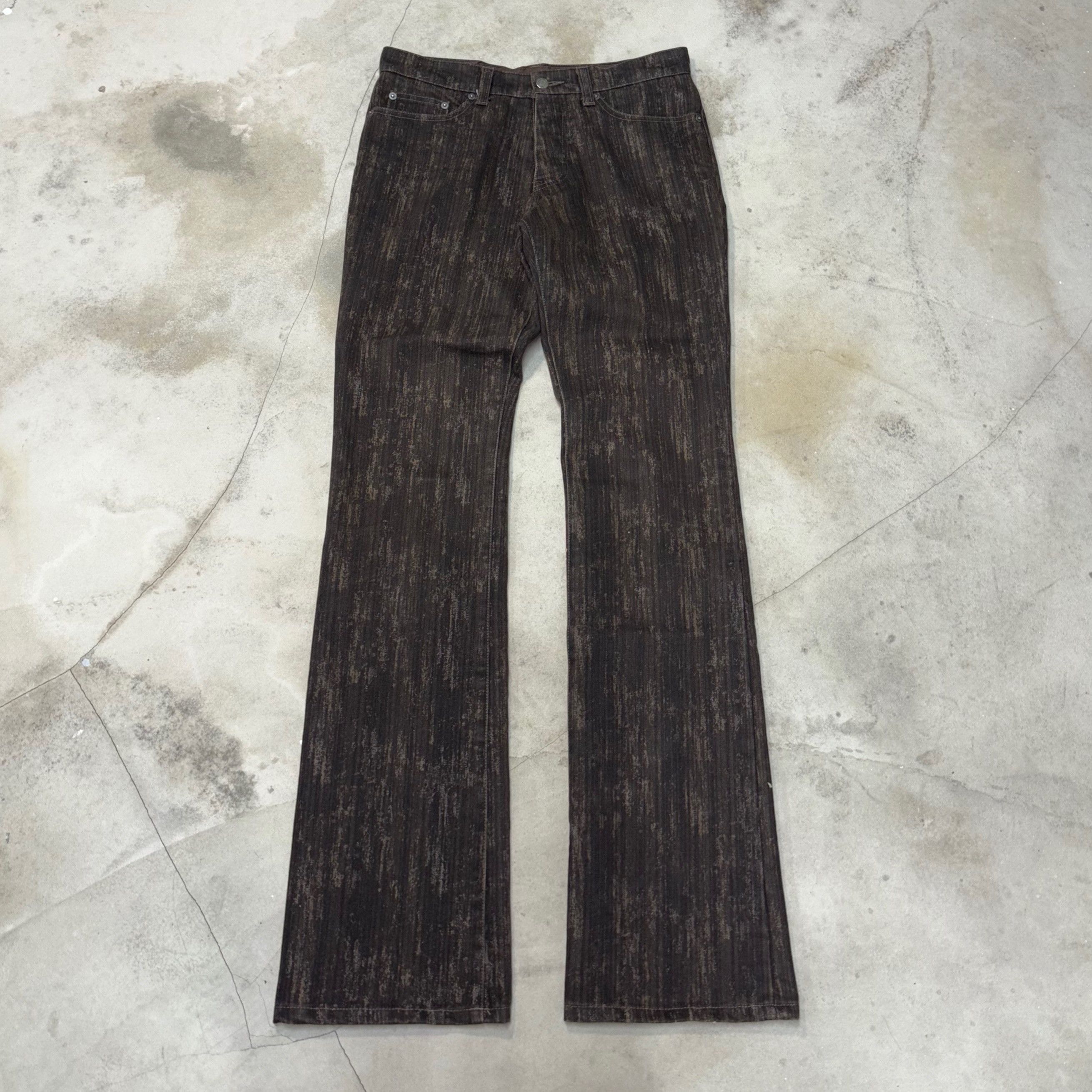 Tornado Mart [L] 00‘s Tornado Mart Coated Flare Denim Size US 30 / EU 46 - 1 Thumbnail
