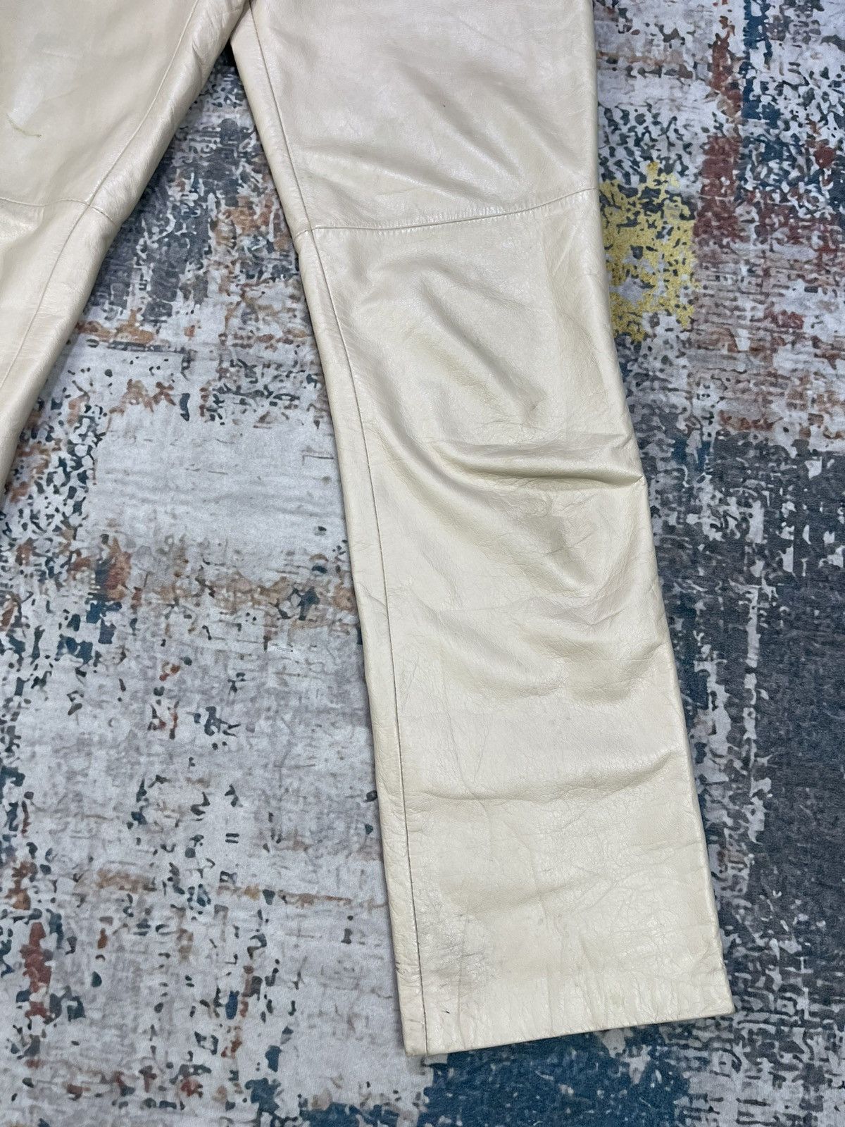 Genuine Leather Le Panier Marque Deposee Leather Pants Size 24" / US 00 / IT 34 - 4 Thumbnail