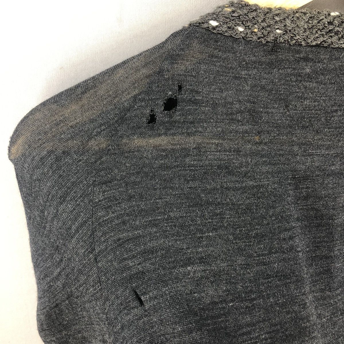 Yohji Yamamoto Limi Feu Ss03 Hybrid Grunge Distressed L/sleeve Top Size S / US 4 / IT 40 - 13 Thumbnail