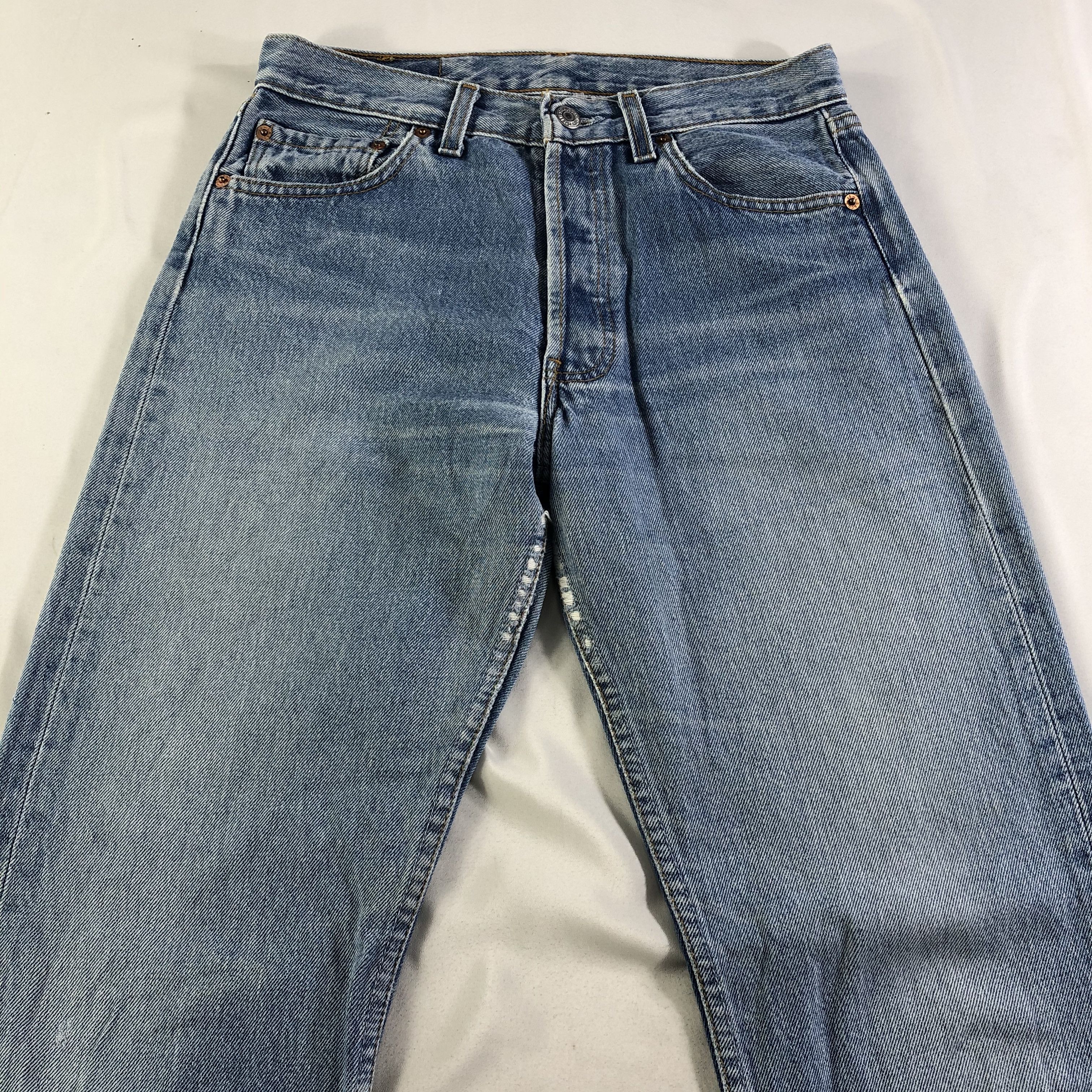 Levi's Vintage 90s Blue Wash Levis 501 Jeans-JM3726 Size US 29 - 3 Thumbnail