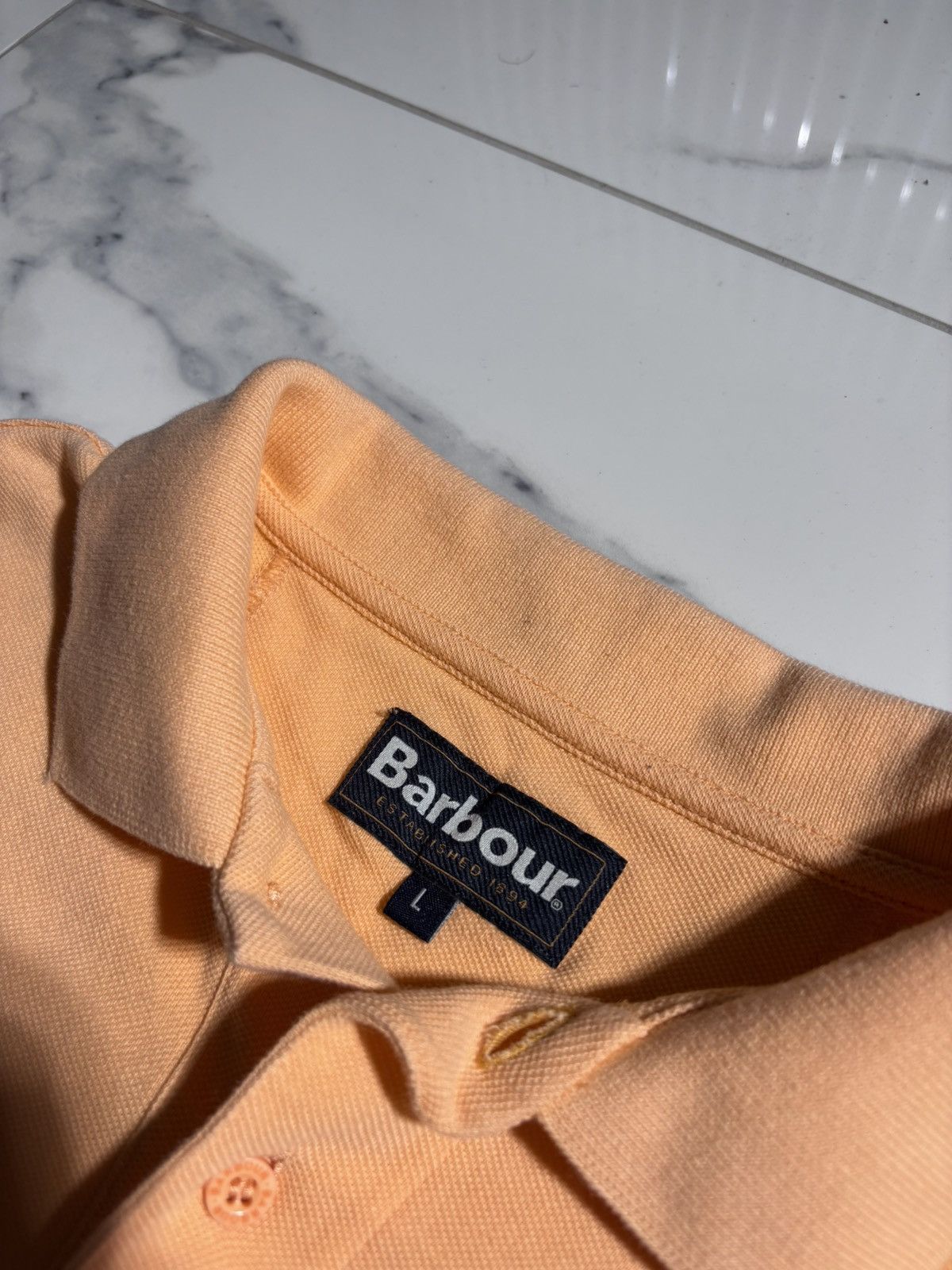 Barbour Barbour Rugby Polo Tshirt Embroidered Logo Collared Neck Size US L / EU 52-54 / 3 - 5 Thumbnail