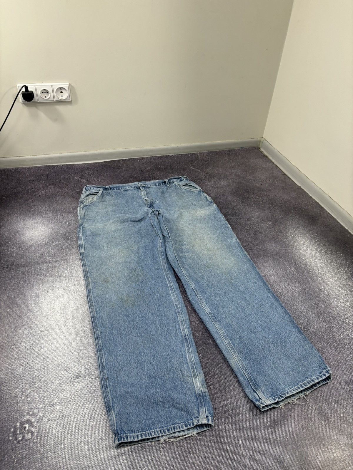 Carhartt Vintage Carhartt Denim Dungaree Fit Faded Hype Baggy Jeans Size US 42 / EU 58 - 8 Thumbnail