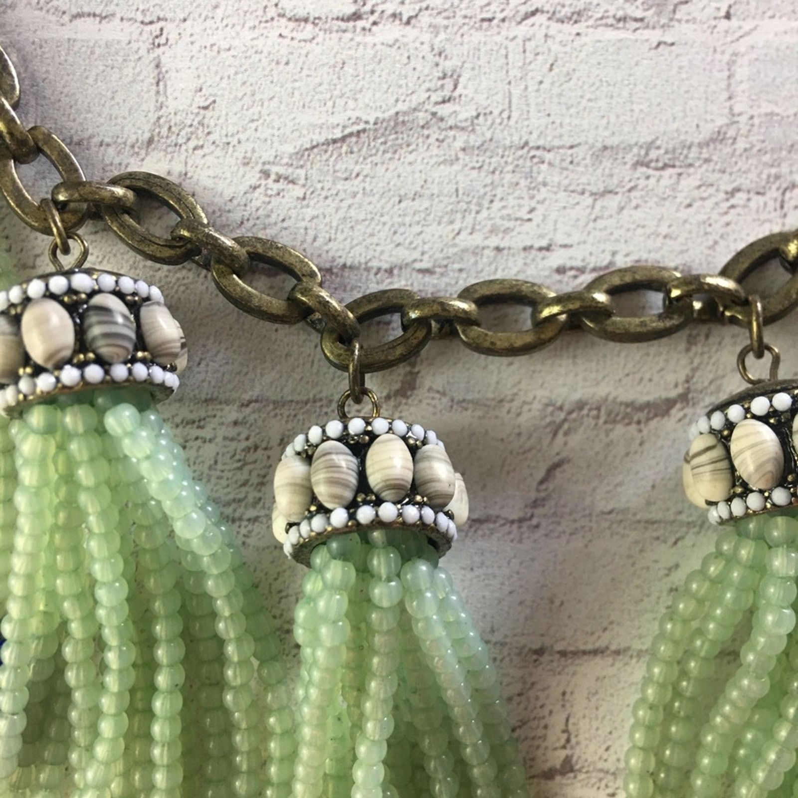 Other Vintage BaubleBar Tassel Seed Bead Statement Necklace Size ONE SIZE - 3 Thumbnail
