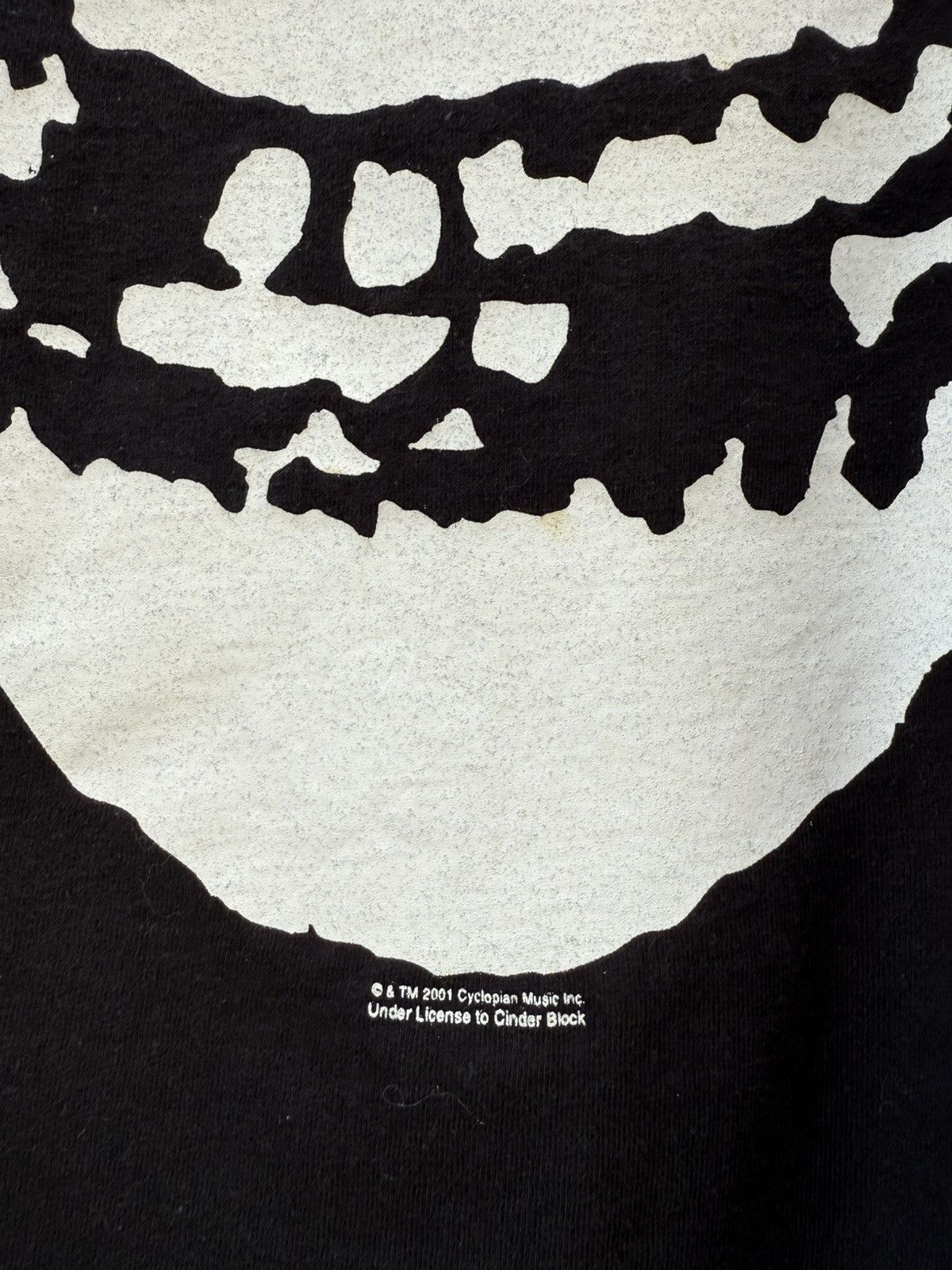 Band Tees Vintage Misfits Cyclopian Music Big Skull Face Faded Tee Size US M / EU 48-50 / 2 - 4 Thumbnail