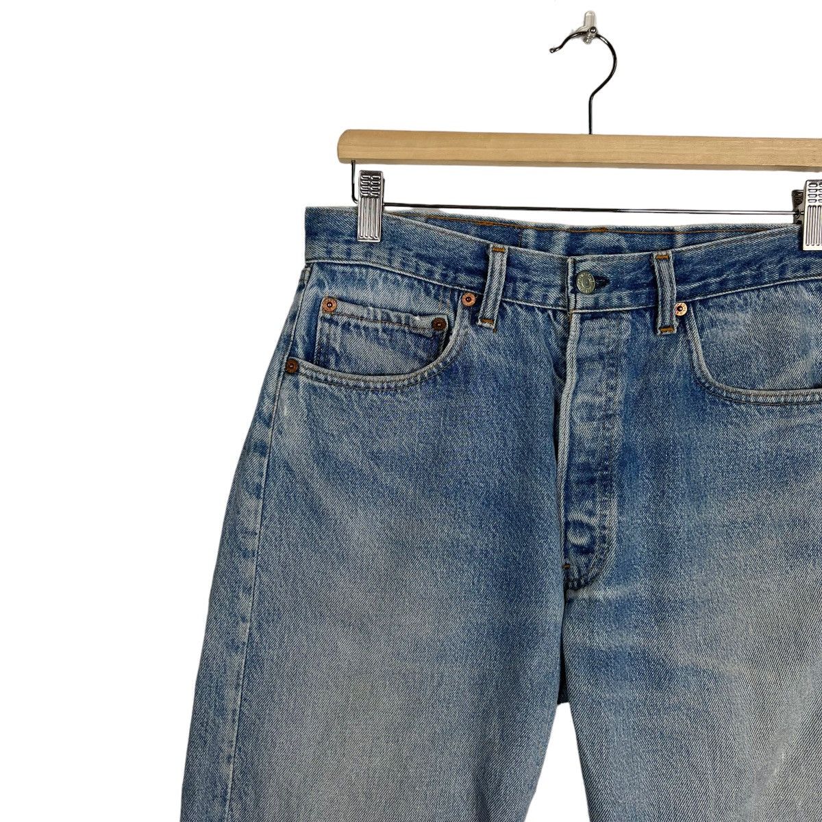 Levi's 🔥80s VINTAGE LEVIS 501 DISTRESS DENIM Size US 32 / EU 48 - 8 Thumbnail