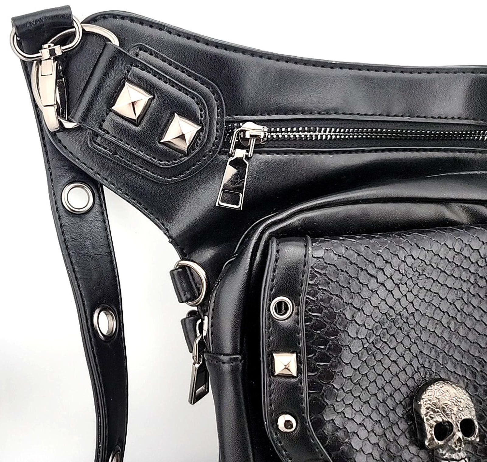The Unbranded Brand Daniel Jie Steampunk Crossbody Shoulder Bag – Gear & Rivet Size ONE SIZE - 5 Thumbnail