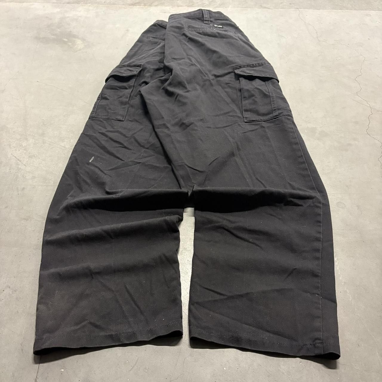 Vintage Crazy Vintage Y2K 2000s Baggy Black Workwear Cintas Grunge Cargo Pants! Size US 36 / EU 52 - 4 Thumbnail