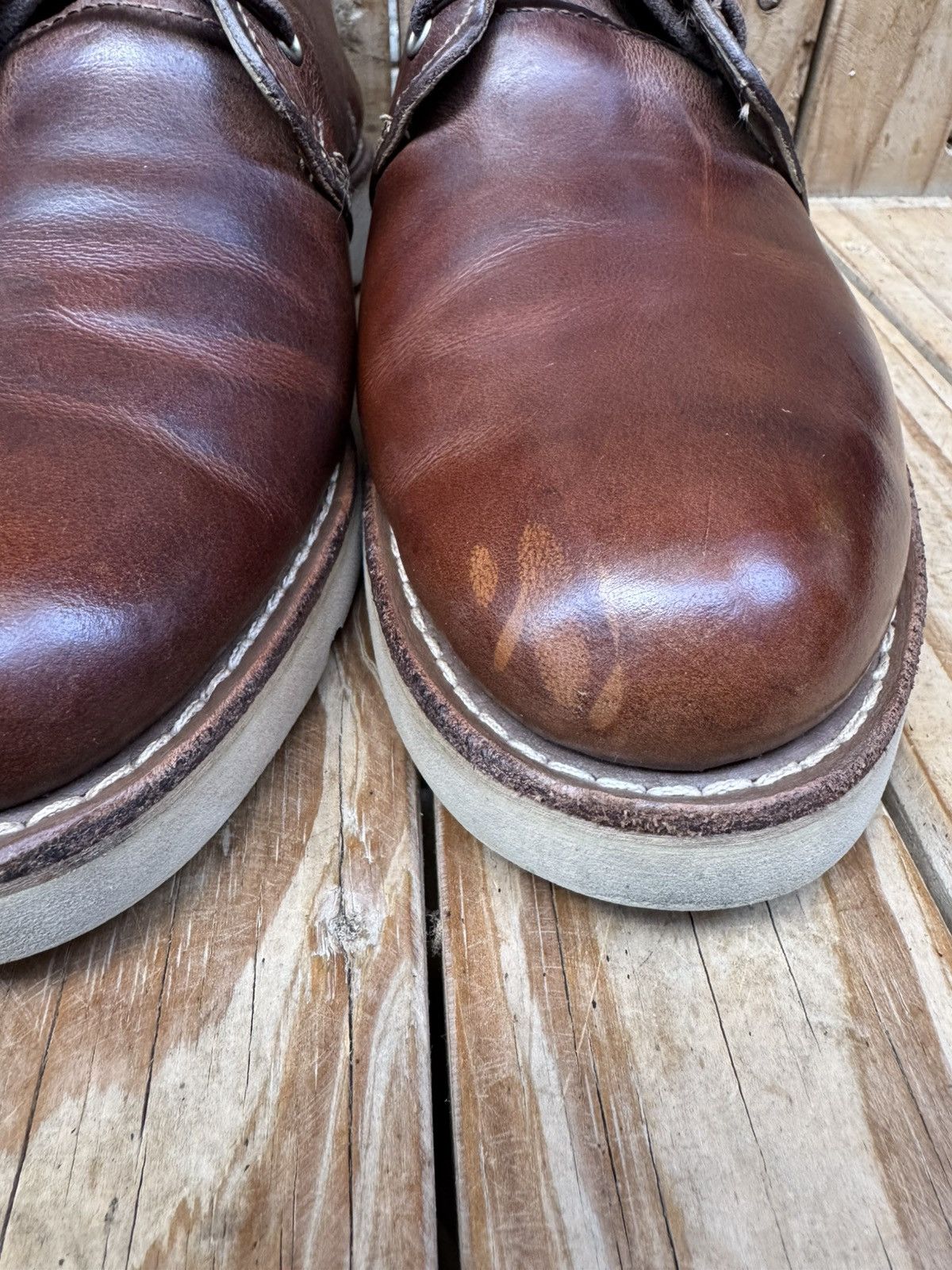 Wolverine Wolverine brown Men’s Chukka leather boots sz US 8 M UK 7 Size US 8 / EU 41 - 4 Thumbnail